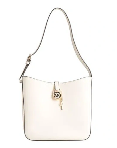 Michael Michael Kors Woman Shoulder Bag Off White Size - Leather