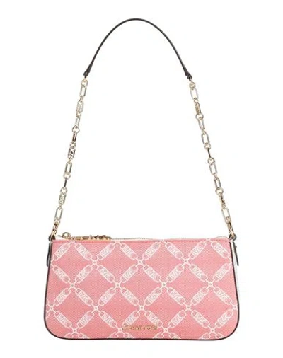 Michael Michael Kors Woman Shoulder Bag Pink Size - Cotton, Polyester