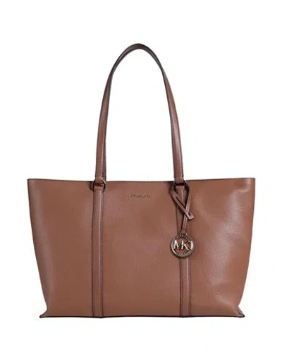 Michael Michael Kors Woman Shoulder Bag Tan Size - Cow Leather In Brown