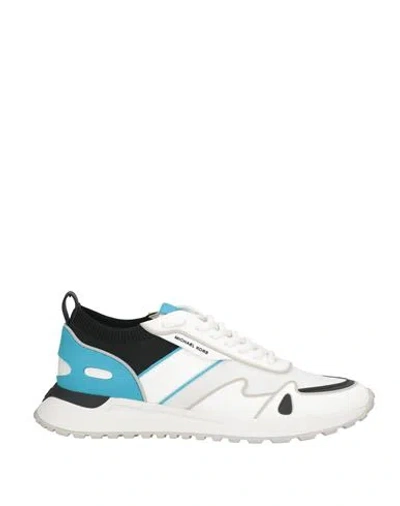Michael Michael Kors Woman Sneakers Azure Size 8 Textile Fibers, Synthetic Fibers In Blue