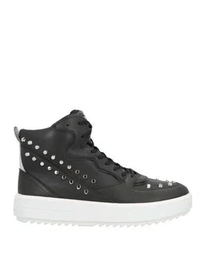 Michael Michael Kors Woman Sneakers Black Size 10 Leather