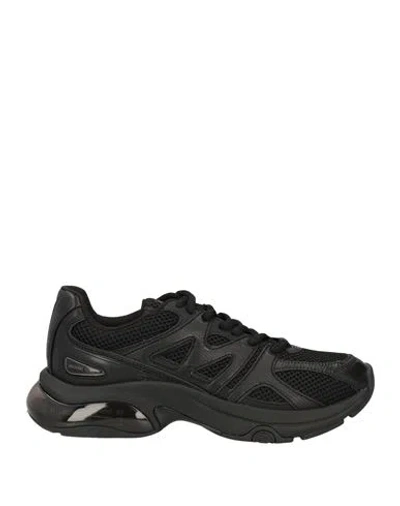 Michael Michael Kors Woman Sneakers Black Size 11 Leather, Textile Fibers