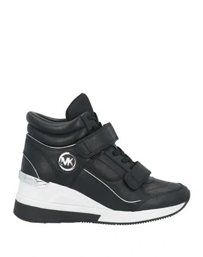 Michael Michael Kors Woman Sneakers Black Size 8 Leather