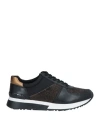 Michael Michael Kors Allie Low-top Leather Sneakers In Black