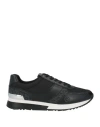 Michael Michael Kors Woman Sneakers Black Size 9 Textile Fibers, Synthetisches Material In Black