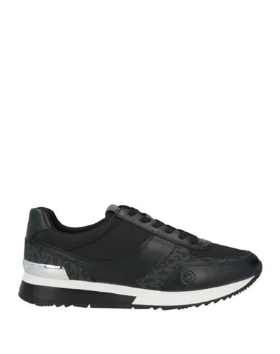 Michael Michael Kors Woman Sneakers Black Size 9 Textile Fibers, Synthetisches Material