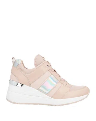 Michael Michael Kors Woman Sneakers Light Pink Size 7.5 Leather, Textile Fibers