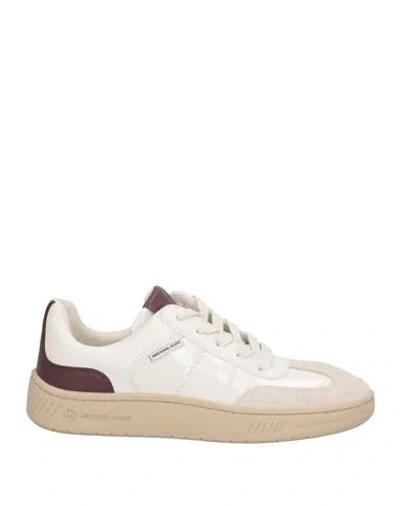 Michael Michael Kors Woman Sneakers Off White Size 8 Polyurethane