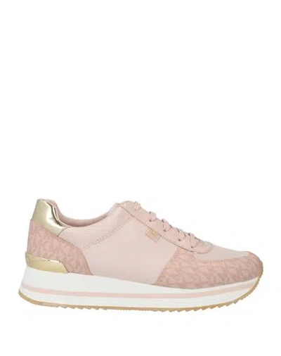 Michael Michael Kors Woman Sneakers Pink Size 10 Textile Fibers