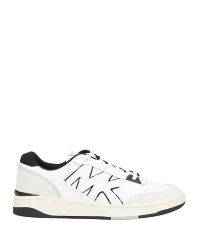 Michael Michael Kors Woman Sneakers White Size 11 Leather, Textile Fibers