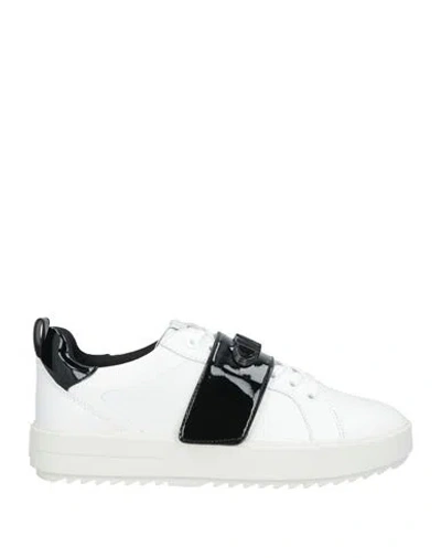 Michael Michael Kors Woman Sneakers White Size 7 Cow Leather, Textile Fibers