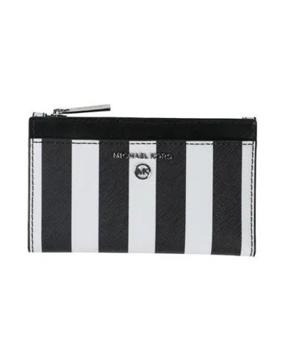 Michael Michael Kors Woman Wallet Black Size - Leather