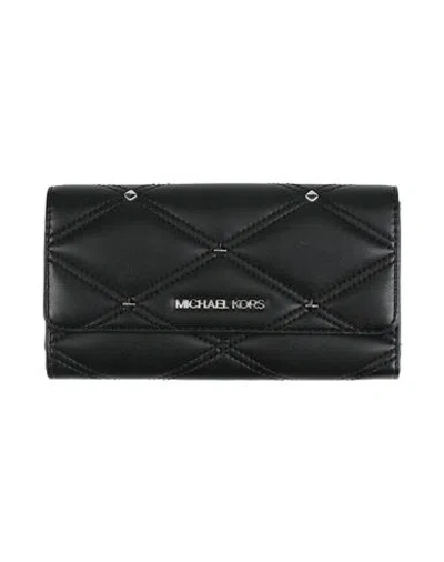 Michael Michael Kors Woman Wallet Black Size - Polyurethane, Polyester