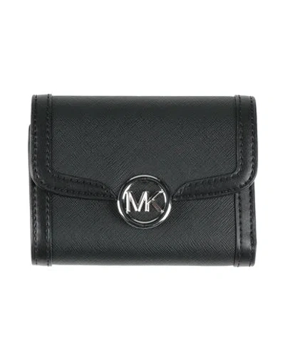Michael Michael Kors Woman Wallet Black Size - Pvc - Polyvinyl Chloride, Polyester