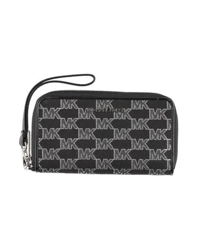 Michael Michael Kors Woman Wallet Black Size - Textile Fibers