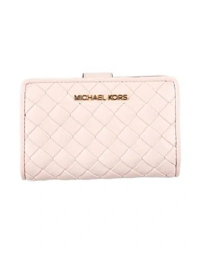 Michael Michael Kors Woman Wallet Blush Size - Leather In Pink