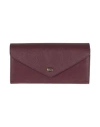 Michael Michael Kors Woman Wallet Burgundy Size - Pvc - Polyvinyl Chloride, Polyester, Polyurethane In Brown