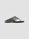 Michael Michael Kors Women's Alster Python-embossed Sandals In Multi