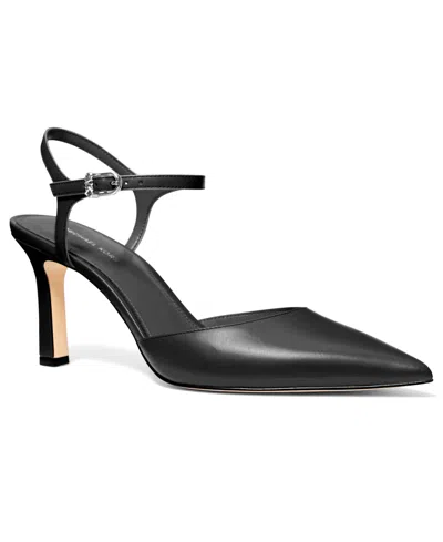 Michael Michael Kors Women's Amara Pointed Toe Mid Pumps In Black