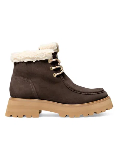 Michael Michael Kors Women's Cade 45mm Faux Shearling-lined Booties In Brown