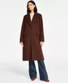 Michael Michael Kors Women's Check Wool Coat, Chocolate Hound In Multi
