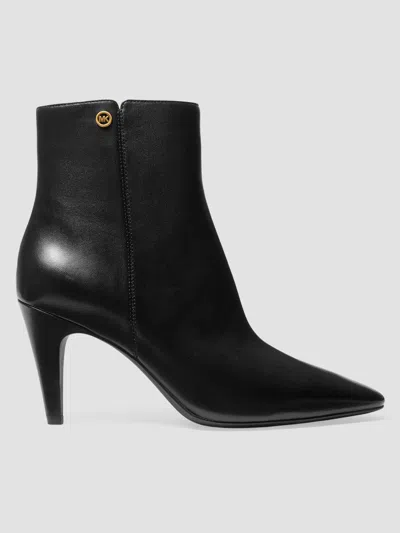 Michael Michael Kors Women's Daniela 76mm Leather Booties In Black