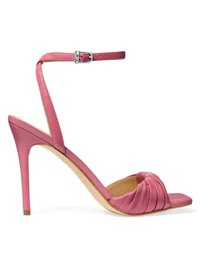 Michael Michael Kors Women's Kiana 100mm Leather Sandals In Purple