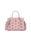 Michael Michael Kors Women's Laser-cut Floral Leather Small Satchel In Pink