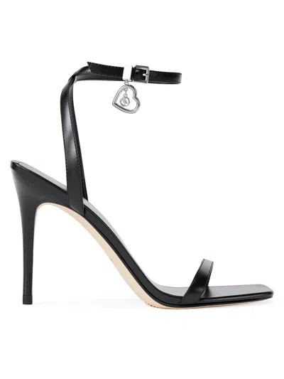 Michael Michael Kors Women's Liana 100mm Leather Sandals In Black