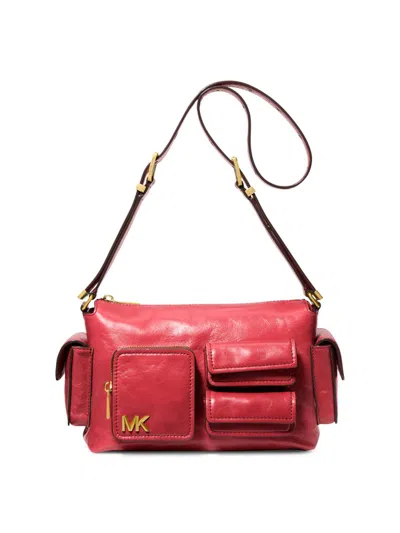 Michael Michael Kors Women's Medium Dakota Leather Shoulder Bag In Red