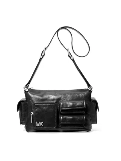 Michael Michael Kors Women's Medium Pocket Shoulder Bag In Black
