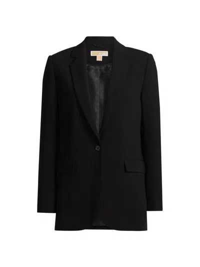 Michael Michael Kors Women's Mensy One-button Blazer In Black