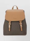Michael Michael Kors Foldover Top Backpack In Black