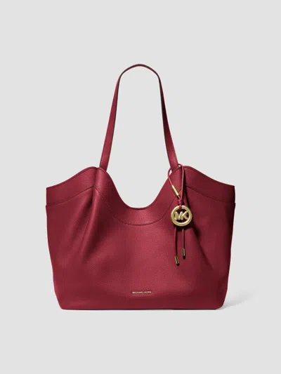Michael Michael Kors Women's Nolita Large Leather Tote Bag In Deep Red