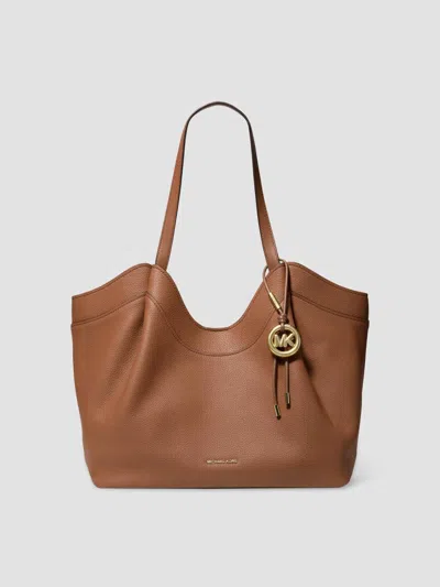 Michael Michael Kors Women's Nolita Large Leather Tote Bag In Luggage