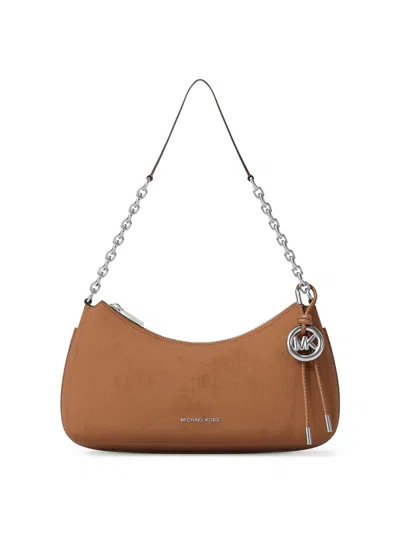 Michael Michael Kors Women's Nolita Medium Chain Leather Pouchette In Brown