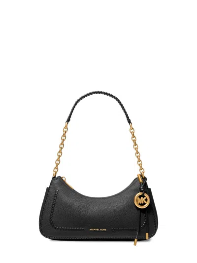 Michael Michael Kors Women's Nolita Medium Leather Chain Pouchette Shoulder Bag In Black