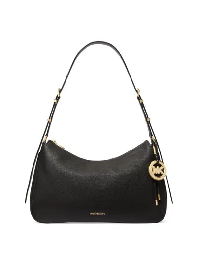 Michael Michael Kors Women's Nolita Medium Leather Shoulder Bag In Black