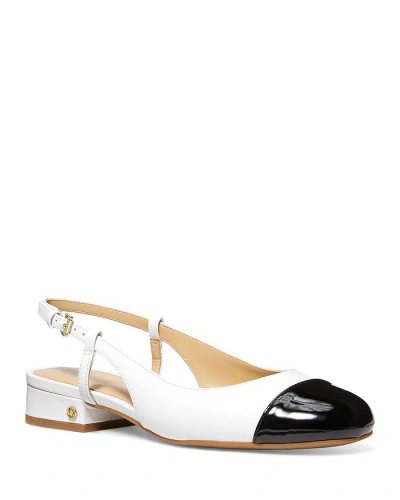 Michael Michael Kors Women's Perla Slingback Flats In Optic White