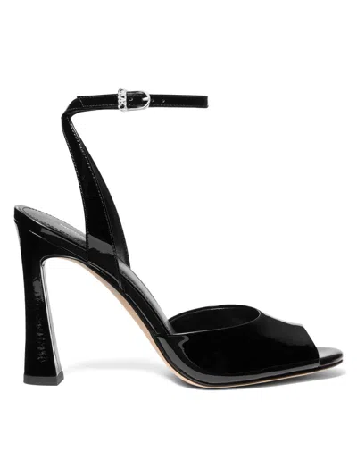 Michael Michael Kors Women's Rosie 100mm Patent Leather Sandals In Black