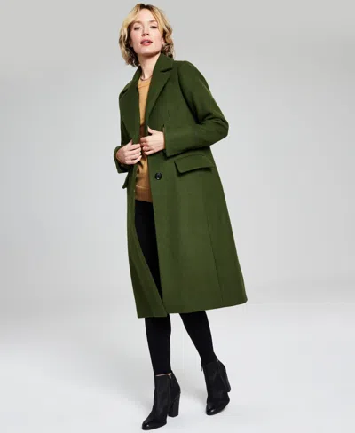 Michael Michael Kors Women's Single-breasted Coat In Green