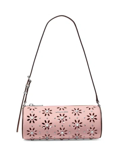 Michael Michael Kors Women's Small Cut-out Studded Barrel Pouchette In Pink