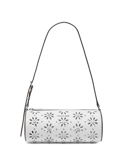 Michael Michael Kors Women's Small Cut-out Studded Barrel Pouchette In White