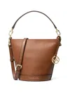 Michael Michael Kors Women's Townsend Medium Leather Bucket Messenger Bag In Luggage