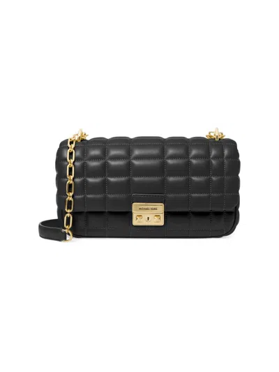 Michael Michael Kors Women's Tribeca Large Convertible Chain Shoulder Bag In Black