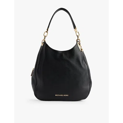 Michael Michael Kors Womens Lillie Leather Shoulder Bag Black