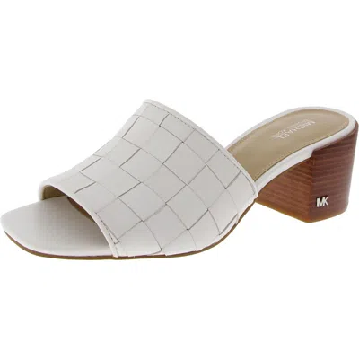 Michael Michael Kors Womens Braided Leather Mules In Multi