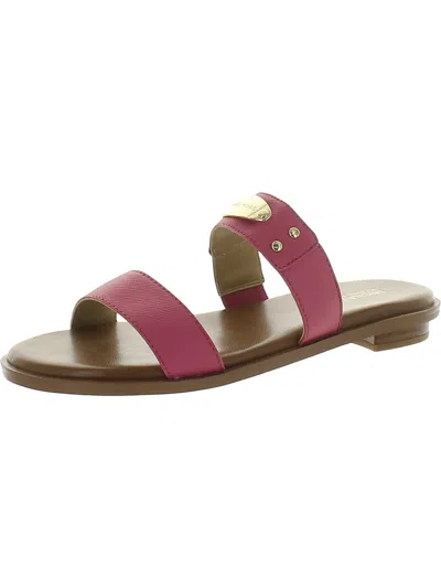 Michael Michael Kors Womens Comfort Insole Manmade Flatform Sandals In Pink