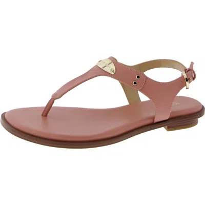 Michael Michael Kors Womens Faux Leather An Slingback Sandals In Pink