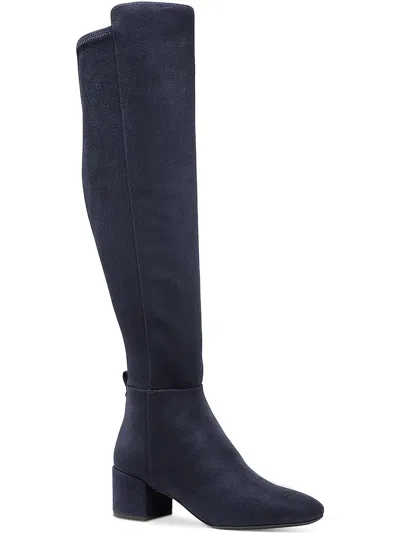 Michael Michael Kors Womens Suede Pointed Toe Over-the-knee Boots In Black